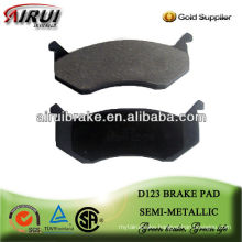 D123 asbestos semi-metal brake pad with free sample made in China